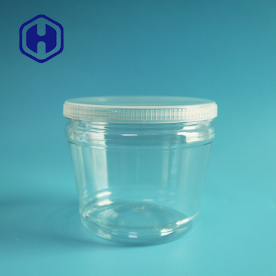 Les conserves au vinaigre en plastique d'ANIMAL FAMILIER rond transparent en vrac cognent l'entreposage de légumes large de la bouche 600ml