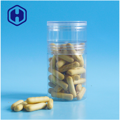 couches en plastique du pot H92mm de l'ANIMAL FAMILIER 240ml les 2 vissent le biscuit de barres de confiture de pâte de couvercle vide