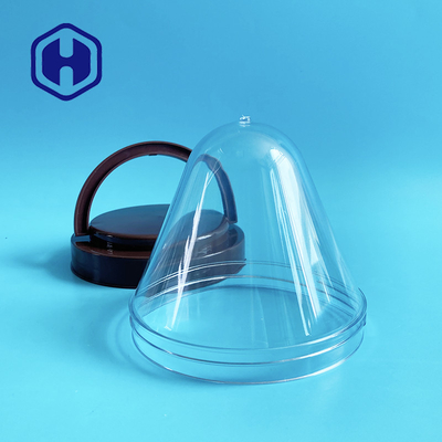 120 mm 100 g Bouche large Pot en plastique PET préforme avec couvercle transparent