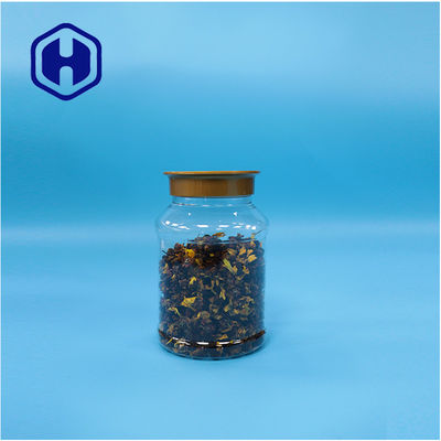 Emballages alimentaires transparents en forme ronde en plastique Beurre d'arachide Biscuits Bonbons Boîtes