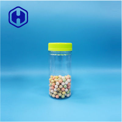 Produits alimentaires en plastique en forme ronde et transparente Bonbons cadeaux Noix de sucre Pot en PET
