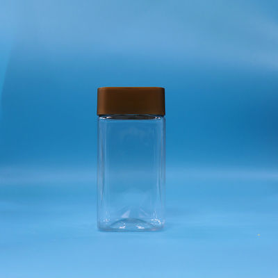 Produits alimentaires Des biscuits transparents Des bonbons, des aliments pour bébés, des bocaux en plastique en PET carré