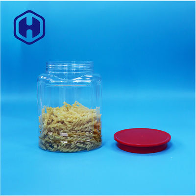 Ovale transparente en plastique noix bonbons biscuits au poivre nourriture pour bébés Jar vis couvercle supérieur