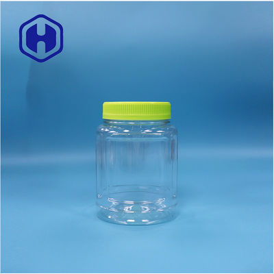 Cadeau en plastique ovale clair bonbons Noix Nougat Lollipop Fruit Jelly Jar vis couvercle