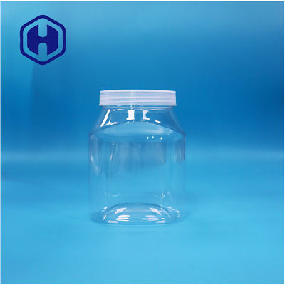 Plastique PET de forme unique Aliments secs Fruits Bonbons Bottes Couvercle à vis plat