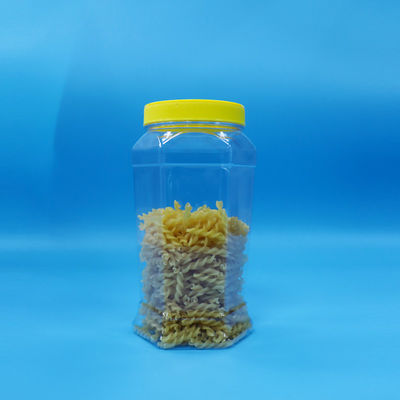 Bouteille en PET transparente en forme hexagonale de qualité alimentaire