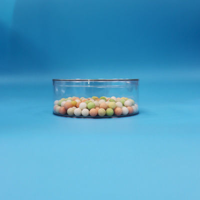 Biscuit aux fruits secs Bonbon au chocolat Boîte d'emballage en plastique ronde transparente