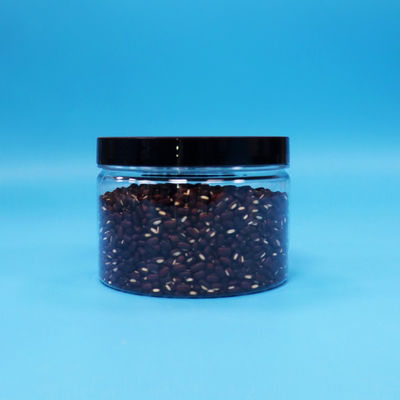 Petits pots ronds, scellables, en plastique PET de qualité alimentaire, pour biscuits et bonbons, transparents, avec couvercles à vis