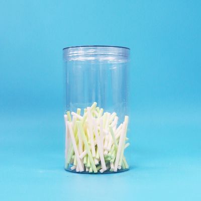 Pot en plastique PET transparent rond avec couvercle à vis transparent sans BPA pour bonbons, biscuits et noix