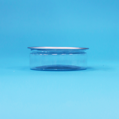 Boîte en PET en plastique rond avec étain facile à ouvrir pour les aliments Bonbons Cookies Snack Emballage