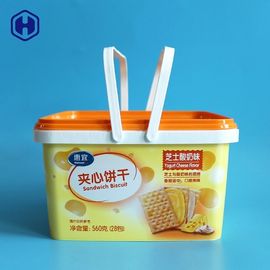 Les baquets se sentants esthétiques 3200ml d'IML ont séché l'emballage des biscuits 560g de biscuits