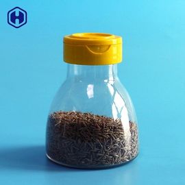 Le pot en plastique 7OZ 200ML d'épice d'ANIMAL FAMILIER de couvercle à visser a adapté la taille et la couleur aux besoins du client