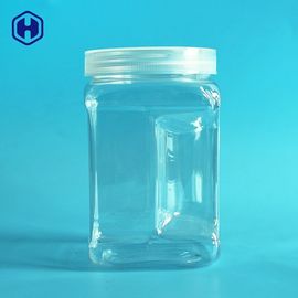 Pots en plastique de stockage de catégorie comestible avec la preuve hermétique de fuite de couvercles de vis