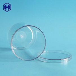 Les récipients en plastique ronds d'emballage alimentaire CHOIENT clairement le pot en plastique de cylindre