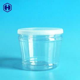 Pots à bouchon vissable en plastique ronds minces de récipients en plastique de catégorie comestible de mur