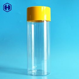 Conteneurs en plastique de biscuit de cylindre avec la vis sur la flaque vigoureuse de couvercles non