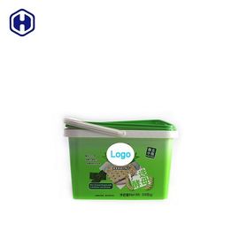 Anti- contrefaçon de la décoration en plastique 2.8L des conteneurs IML de biscuit