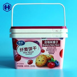 Coulez les seaux carrés libres de catégorie comestible des baquets de la preuve IML/BPA à l'intérieur de la longueur 181MM