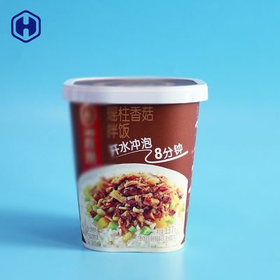 Couvercle carré de tasse instantanée du riz IML de 89MM avec Logo Printing