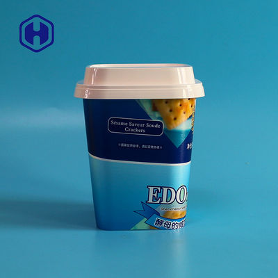 Boîte jetable en plastique instantanée carrée de la tasse 650ml pp de nouille
