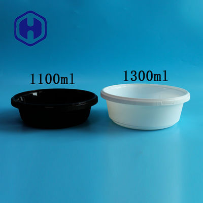 preuve empilable en plastique de flaque de récipient d'entreposage de nourriture de rond de 37oz 44oz 51oz