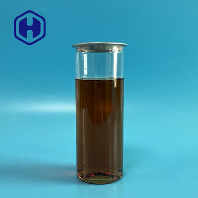 La boisson froide glacée de plastique de chocolat de café peut 310ml dégager le fond plat latéral droit