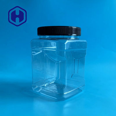 110mm 1805ml en plastique 61oz a saisi le pot large de bouche pour le stockage de ménage