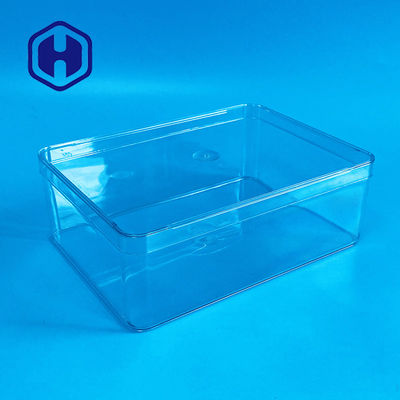 Boîte en plastique claire de l'ANIMAL FAMILIER 40oz libre rectangulaire de Bpa aucune poignée