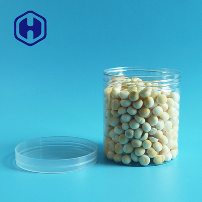 Pot en plastique de preuve transparente de fuite de FDA 385ml avec le couvercle à visser