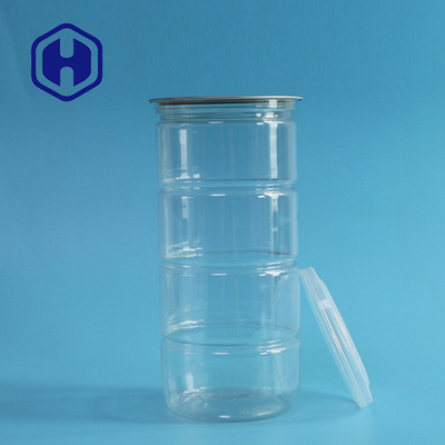 La noix de coco en plastique claire ronde libre de pomme de terre des boîtes 900ml 30.7oz de BPA ébrèche EOE