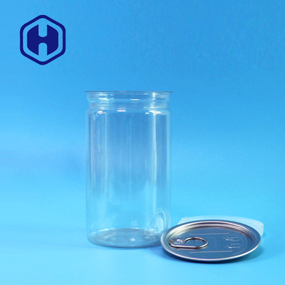 L'ANIMAL FAMILIER 16.9oz en plastique ouvert facile rond peut 500ml pour les arachides sèches de baies de casse-croûte