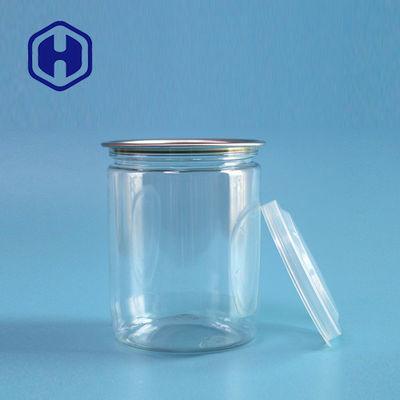 Boîte en plastique transparente vide empaquetant de petites conserves au vinaigre de crevette de poissons de fruits de la mer 280ml