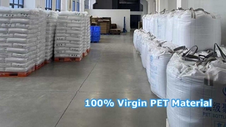 Matière première PET 100 % vierge | Matériau d'emballage de qualité alimentaire avec certification FSSC22000