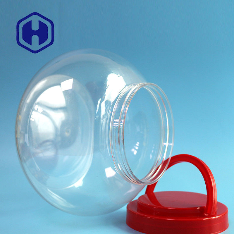 pot en plastique de grand ANIMAL FAMILIER rond de conserves au vinaigre de 3740ml 126oz avec l'emballage de cadeau de couvercle et de poignée