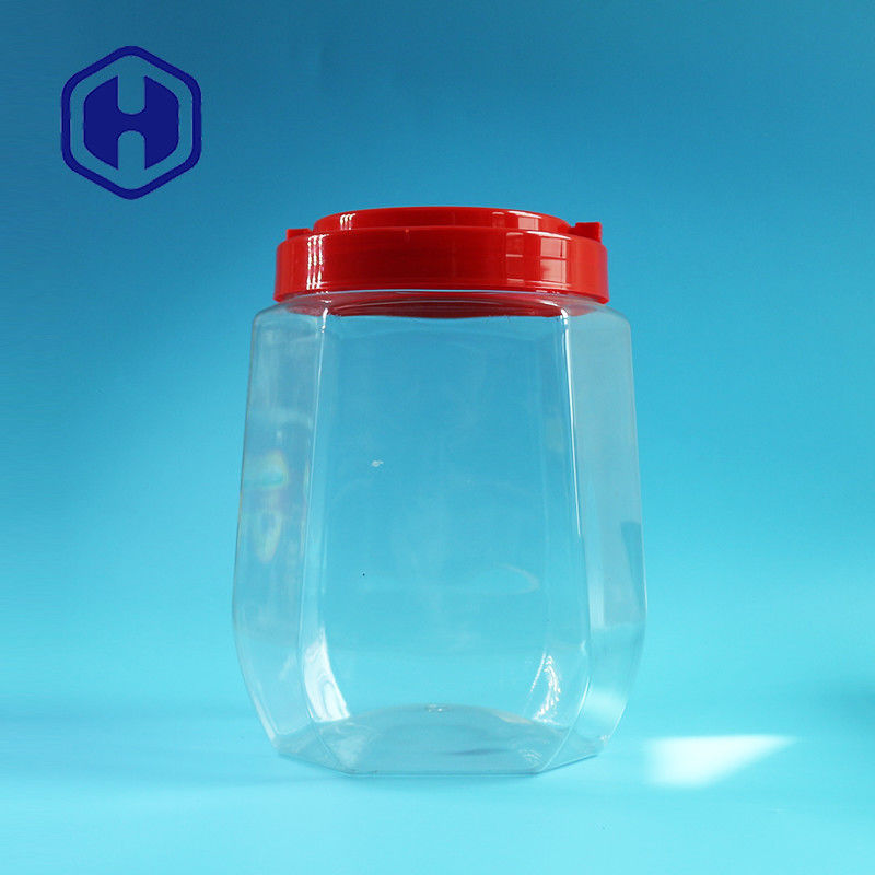 pot en plastique de preuve de grande taille de la fuite 2480ml avec la bouche large de couvercle de vis