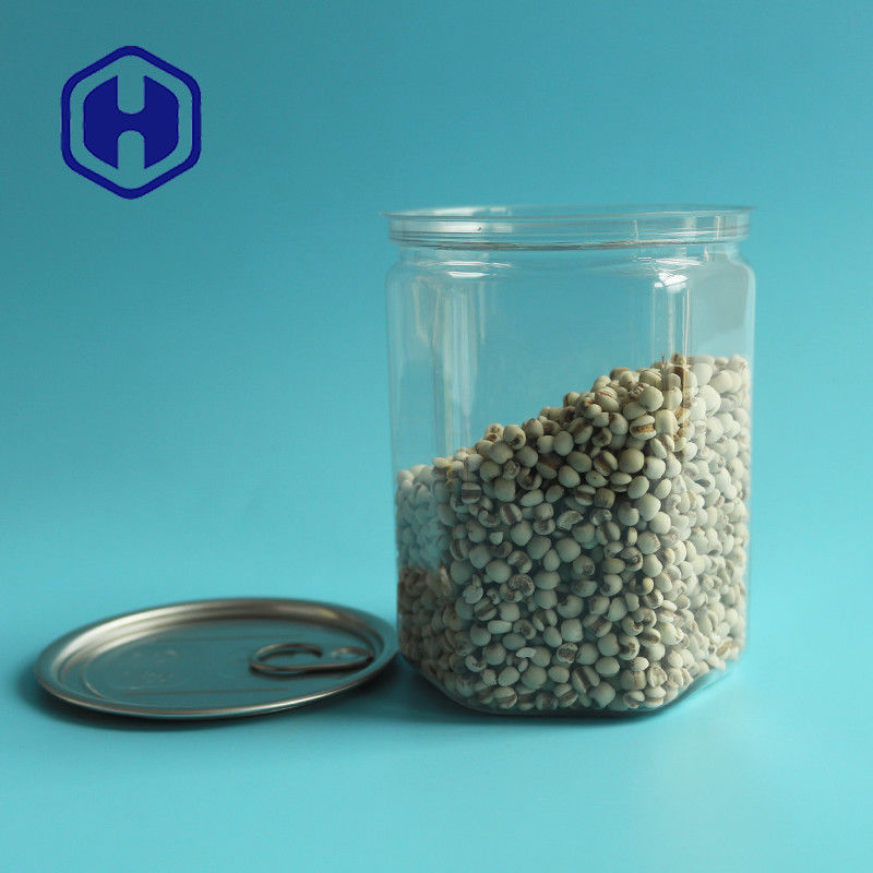 Boîte en plastique vide d'ANIMAL FAMILIER ouvert facile libre hexagonal de 520ml Bpa pour l'emballage en vrac de nourriture