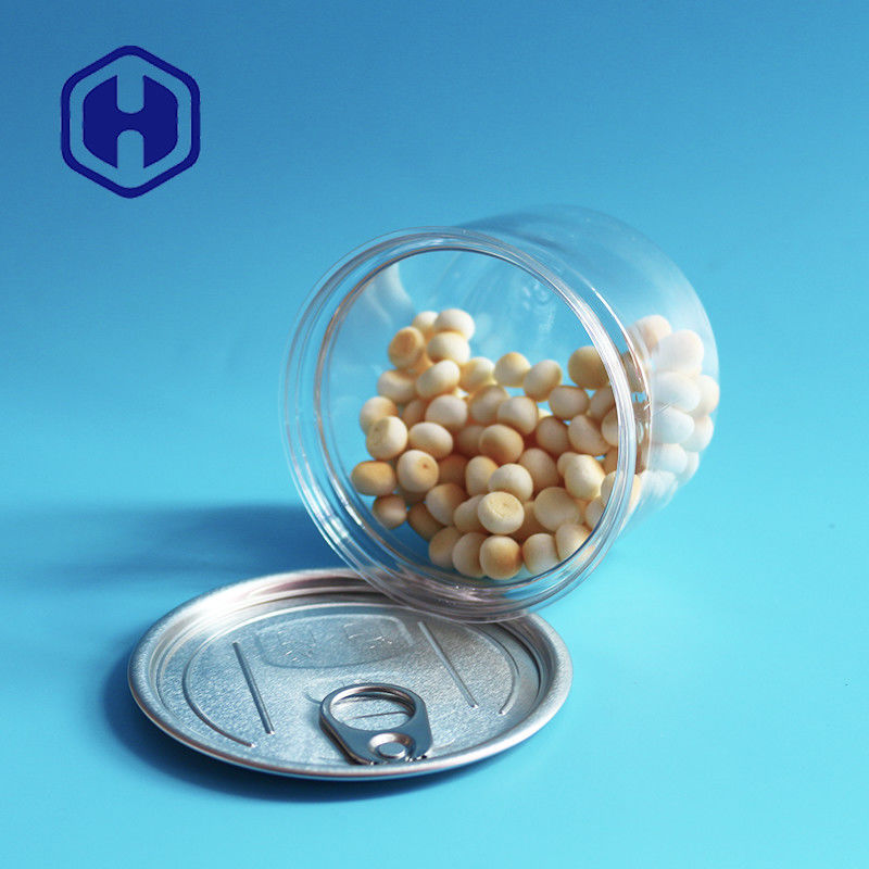 Boîtes ouvertes faciles de Cat Dog Treat Biscuits Plastic avec l'aliment pour animaux familiers autour de la taille de 250ml 60mm