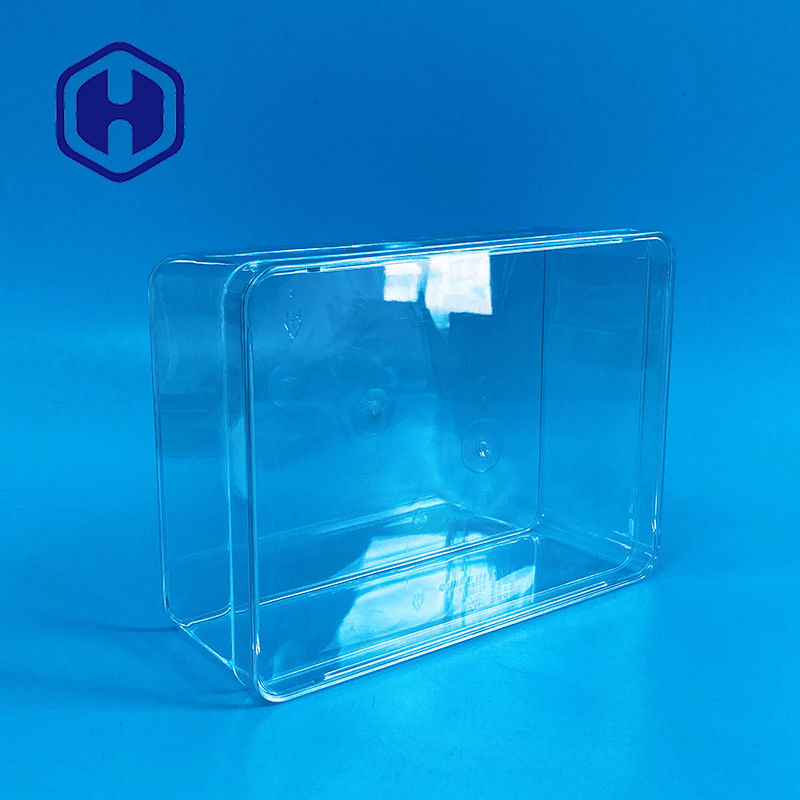 1180ml Boîte d'emballage jetable en PET Boîtes d'emballage de chocolat en plastique rectangulaire de grande taille