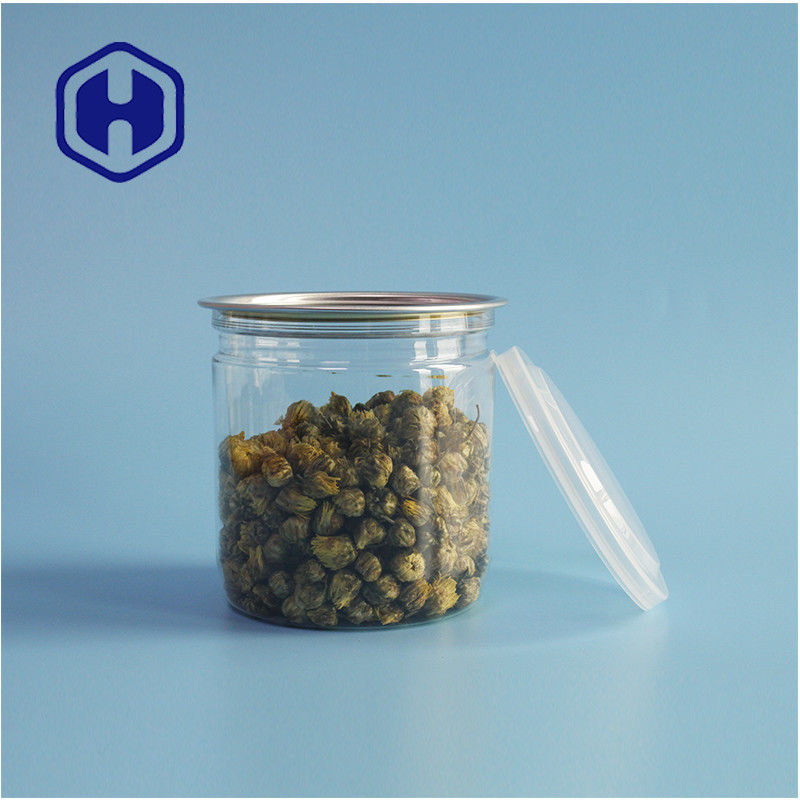 Emballages de supermarché étanches à l'air, étanches aux fuites, en plastique PET, poubelles de biscuits avec couvercles faciles à ouvrir