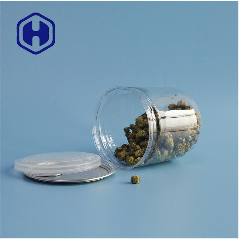 Emballages de supermarché étanches à l'air, étanches aux fuites, en plastique PET, poubelles de biscuits avec couvercles faciles à ouvrir