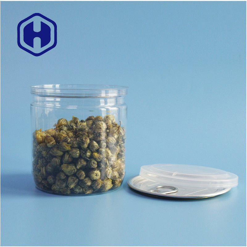 Emballages de supermarché étanches à l'air, étanches aux fuites, en plastique PET, poubelles de biscuits avec couvercles faciles à ouvrir