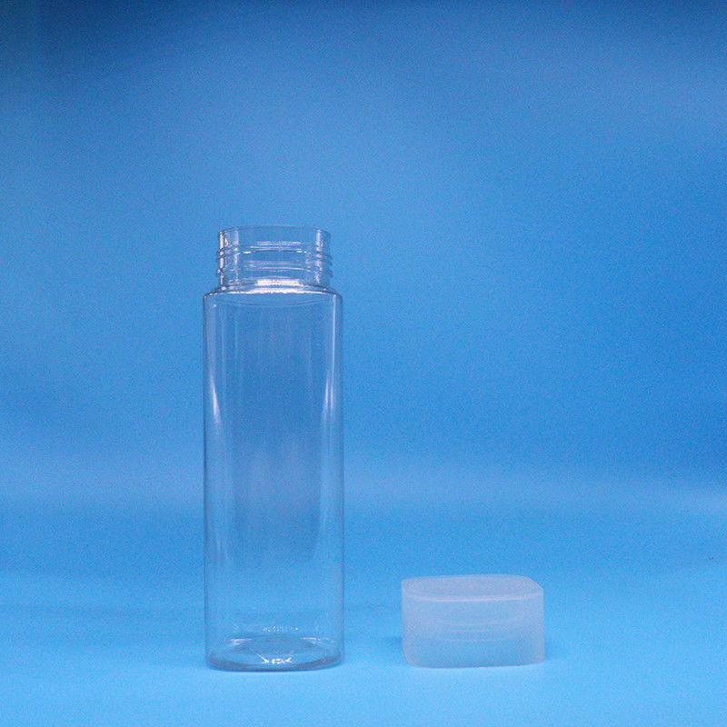 Snack Bonbons Clair Carré Large Bouche Produits alimentaires qualité PET Bouteilles en plastique