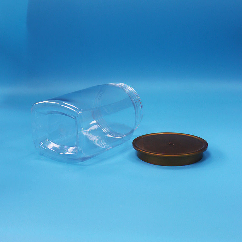 Aliments pour bébés de bonne qualité Plastique PET transparent Stockage alimentaire Bonbons biscuits Bouchon de fermeture de pot