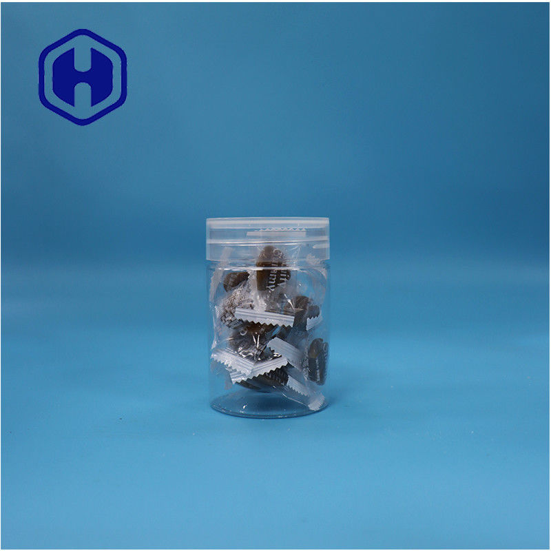 Bouteille de poivre en plastique transparent en PET à forme ronde