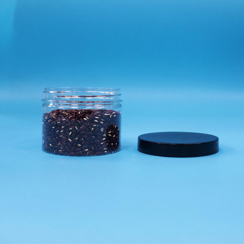 Bouteille en plastique PET transparente en forme de bouche ronde pour le thé noir