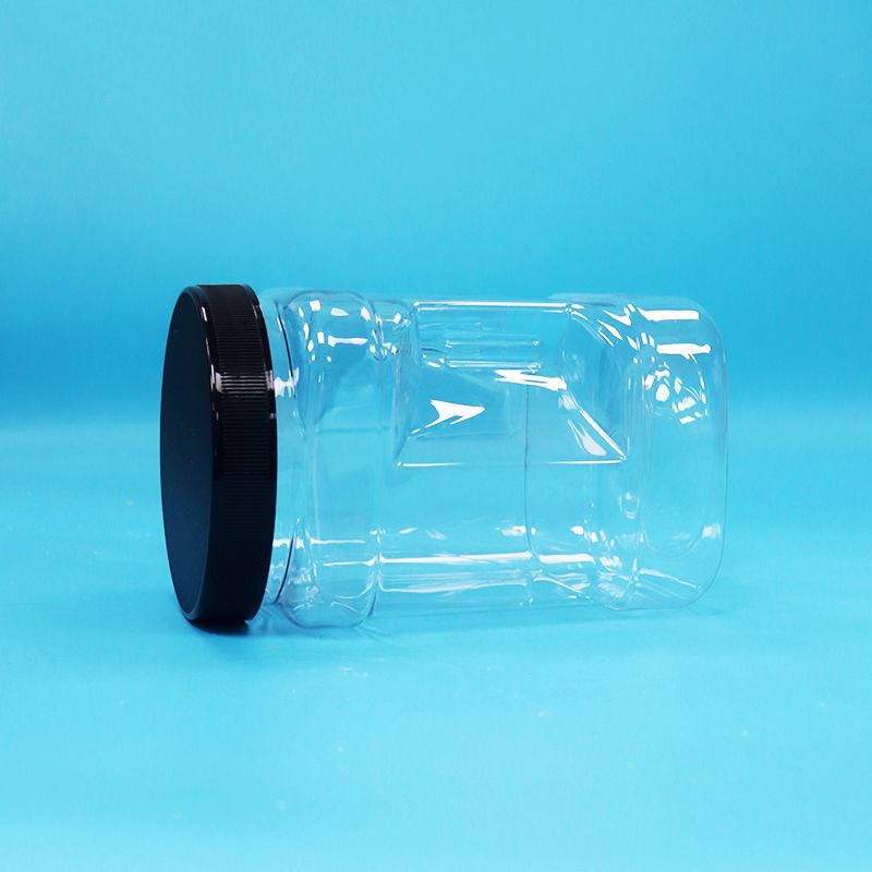 Fruits secs transparents et noix de forme carrée en plastique en PET