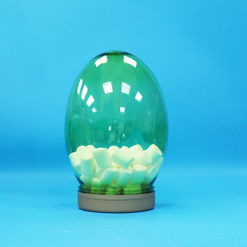 Forme unique en plastique PET transparent de qualité alimentaire Noix de pistache Bonbonneau à vis à couvercle plat