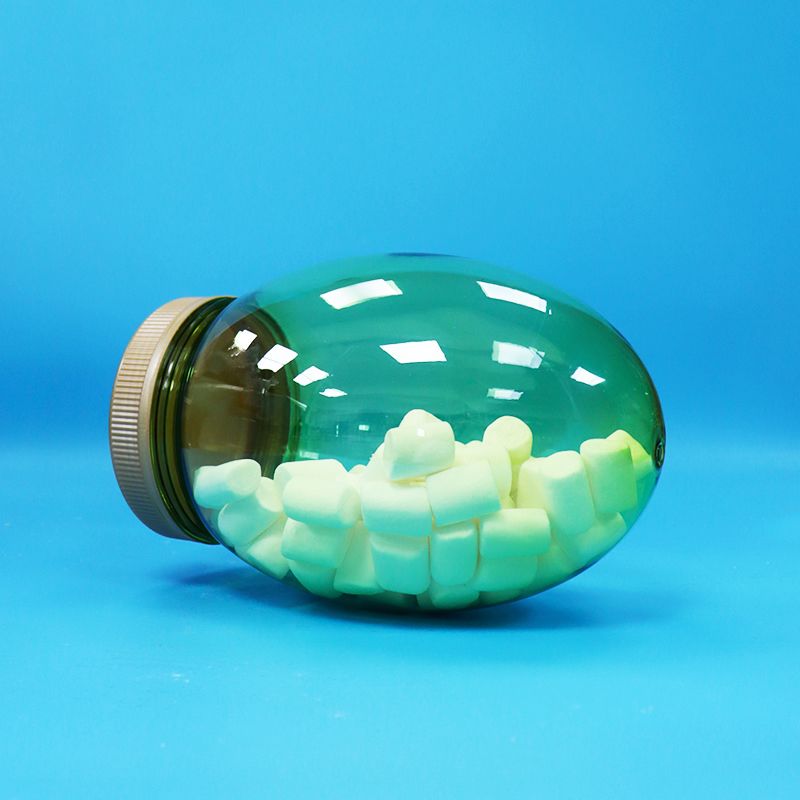 Forme unique en plastique PET transparent de qualité alimentaire Noix de pistache Bonbonneau à vis à couvercle plat
