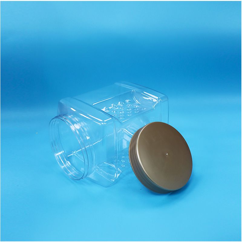 Bocaux en PET transparents avec couvercle à vis, qualité alimentaire, pour nori haché, baies de myrte séchées, noix