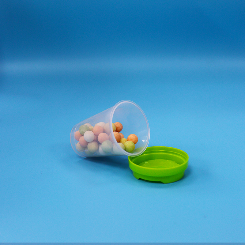 Bpa Free Clear Plastic PET Round Storage Jar Container For Food Candy Cookies Snacks